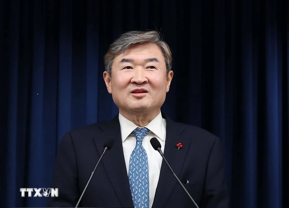 Giám đốc Cơ quan Tình báo Quốc gia Hàn Quốc Cho Tae-yong. (Ảnh: Yonhap/TTXVN)