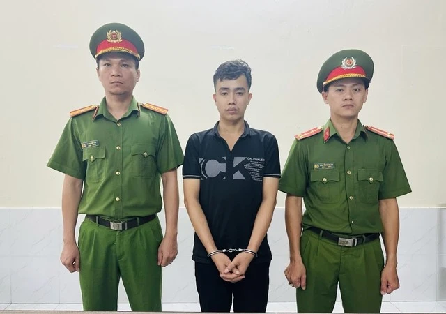 Nguyễn Đăng Khoa, nghi phạm giết cô gái ở thành phố Thủ Đức, đã bị bắt giữ. (Ảnh: Công an cung cấp)