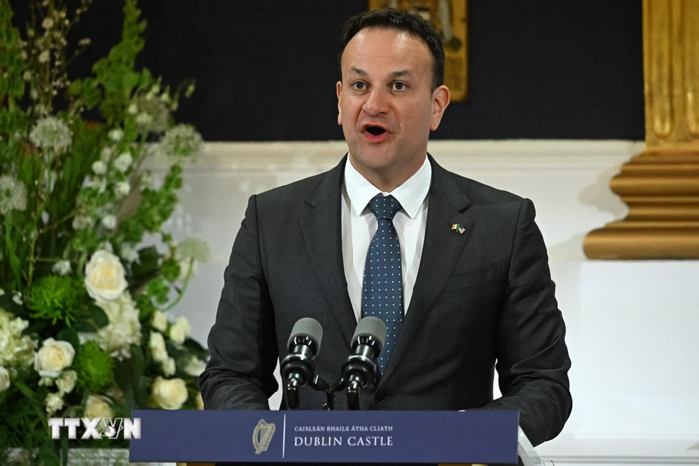 Thủ tướng Ireland Leo Varadkar tại Dublin, Ireland. (Ảnh: AFP/TTXVN)