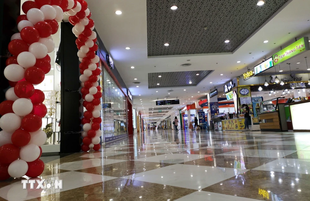 Trung tâm thương mại Vincom Time City. (Ảnh: Thanh Tùng/TTXVN)