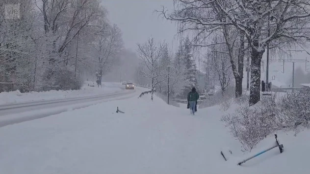 Tuyết muộn tại Phần Lan. (Nguồn: YLE)