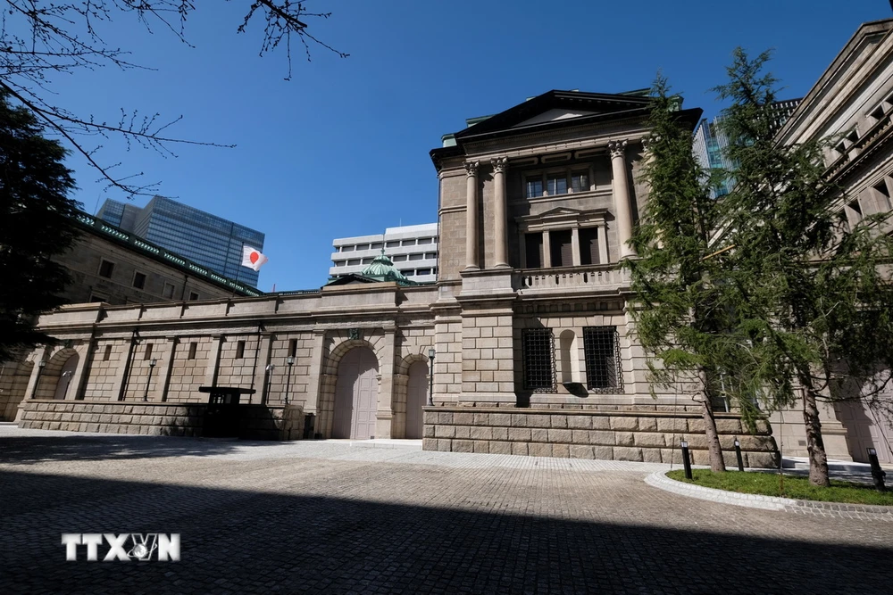 Trụ sở Ngân hàng trung ương Nhật Bản (BOJ) ở Tokyo. (Ảnh: AFP/TTXVN)