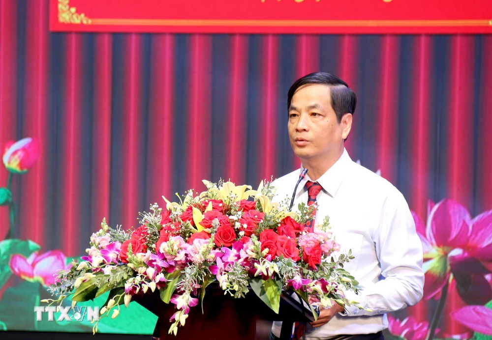Ông Võ Thanh Bình, Trưởng ban Tuyên giáo Tỉnh ủy Bình Thuận. (Ảnh: Nguyễn Thanh/TTXVN)