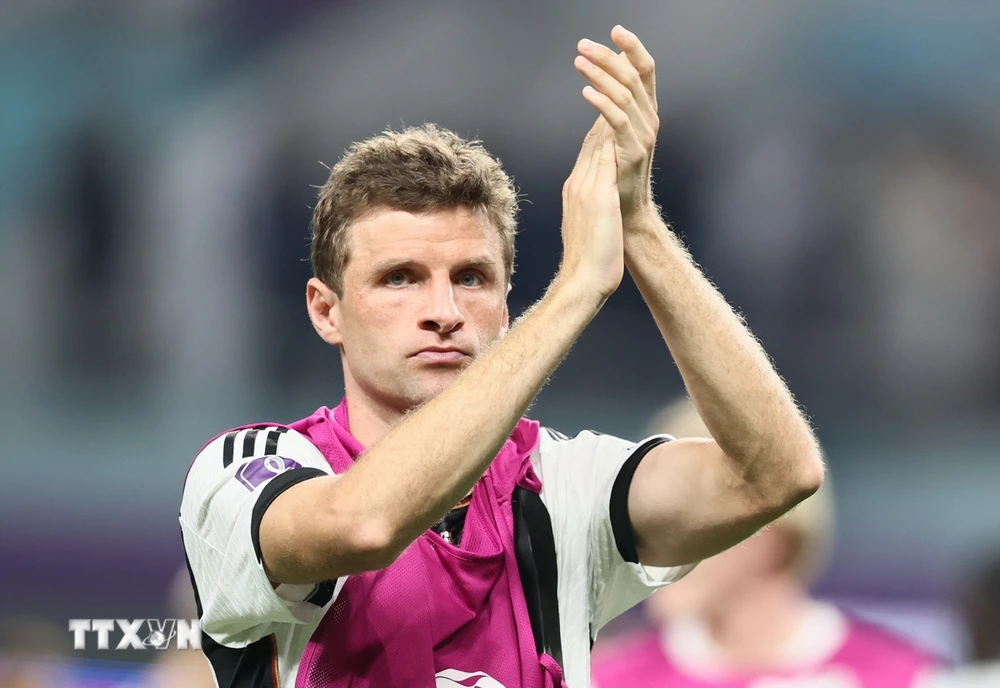 Tuyển thủ Đức Thomas Mueller. (Ảnh: THX/TTXVN)