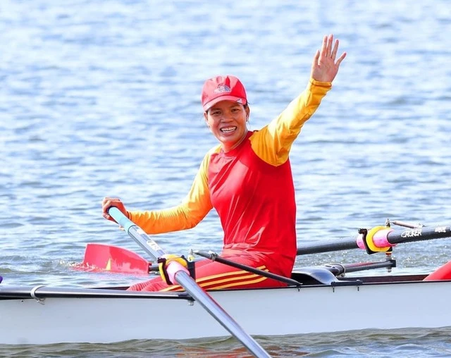 Vận động viên Rowing Phạm Thị Huệ.