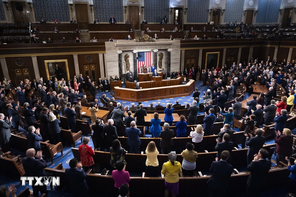 Quang cảnh một phiên họp Quốc hội Mỹ ở Washington, DC. (Ảnh: AFP/TTXVN)