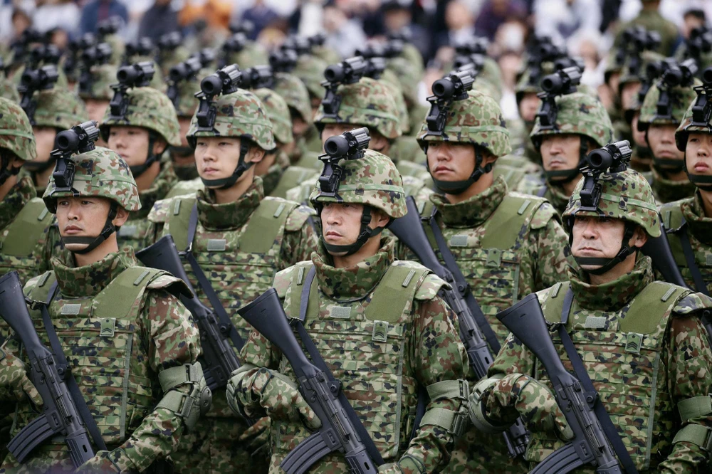 Các binh sỹ thuộc Lực lượng Phòng vệ Nhật Bản. (Nguồn: The Japan Times)