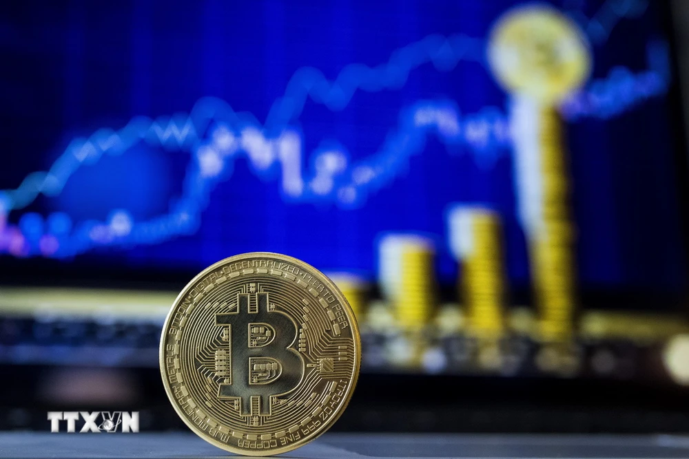 Đồng Bitcoin. (Ảnh: AFP/TTXVN)