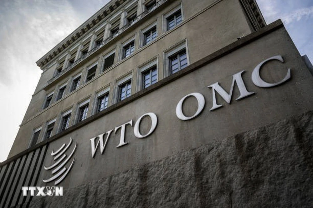 Trụ sở Tổ chức Thương mại Thế giới (WTO) tại Geneva, Thụy Sĩ. (Ảnh: Getty Images/TTXVN)