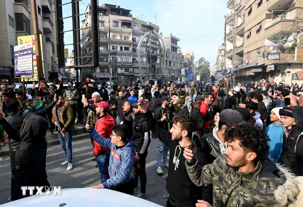 Người dân tại thủ đô Damascus, Syria. (Ảnh: THX/TTXVN)