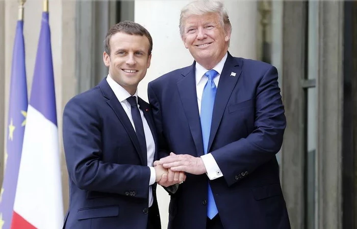 Tổng thống Mỹ Donald Trump và Tổng thống Pháp Emmanuel Macron. (Nguồn: Getty Images)