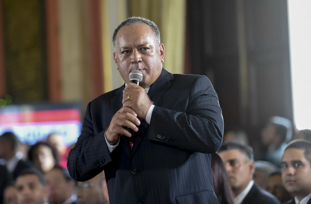 Chủ tịch Quốc hội lập hiến Venezuela Diosdado Cabello. (Ảnh: AFP/TTXVN) 