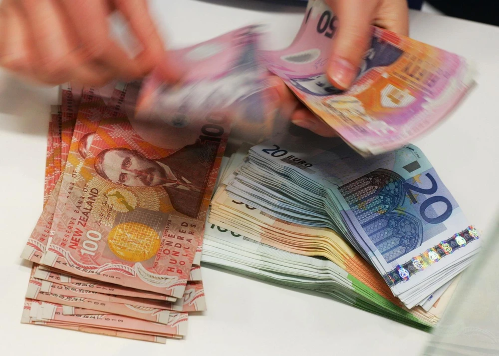 Tiền đôla New Zealand. (Ảnh: AFP/TTXVN)