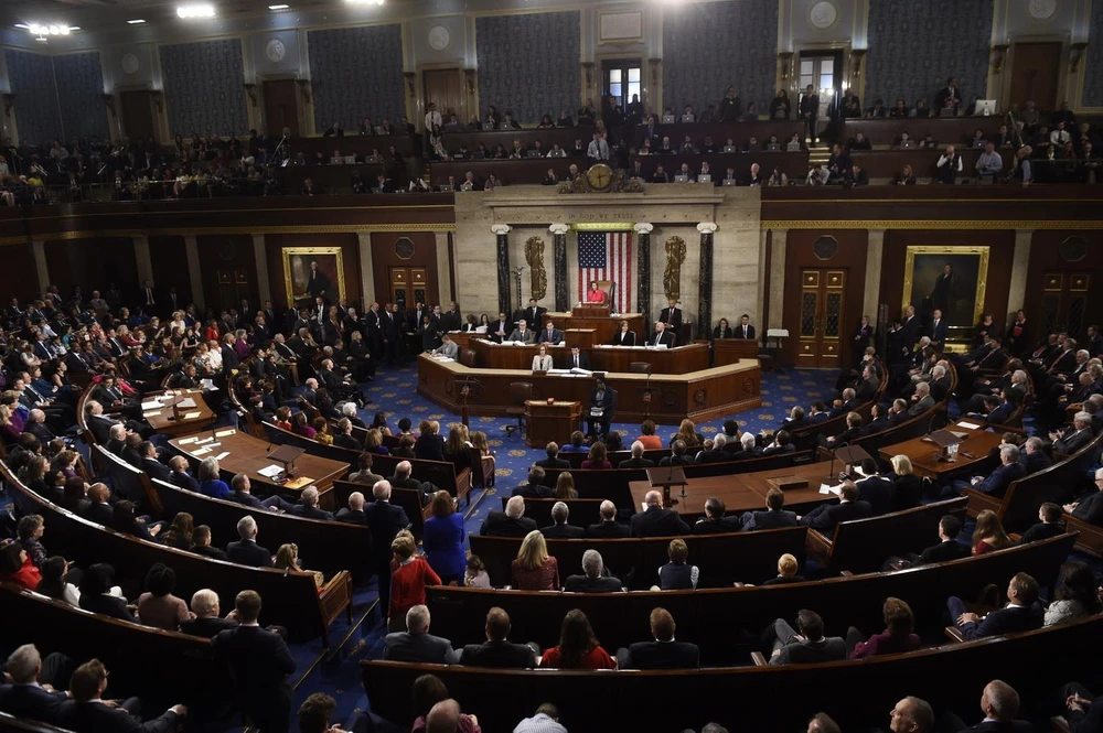 Một phiên họp Quốc hội Mỹ tại Washington, DC. (Ảnh: AFP/TTXVN)