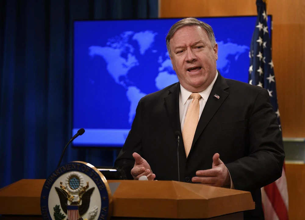 Ngoại trưởng Mỹ Mike Pompeo. (Ảnh: THX/TTXVN)