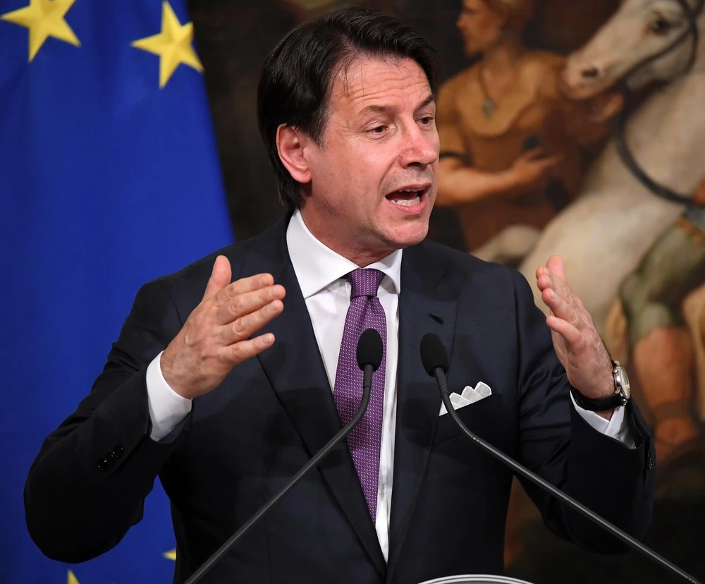 Thủ tướng Italy Giuseppe Conte. (Ảnh: THX/TTXVN)