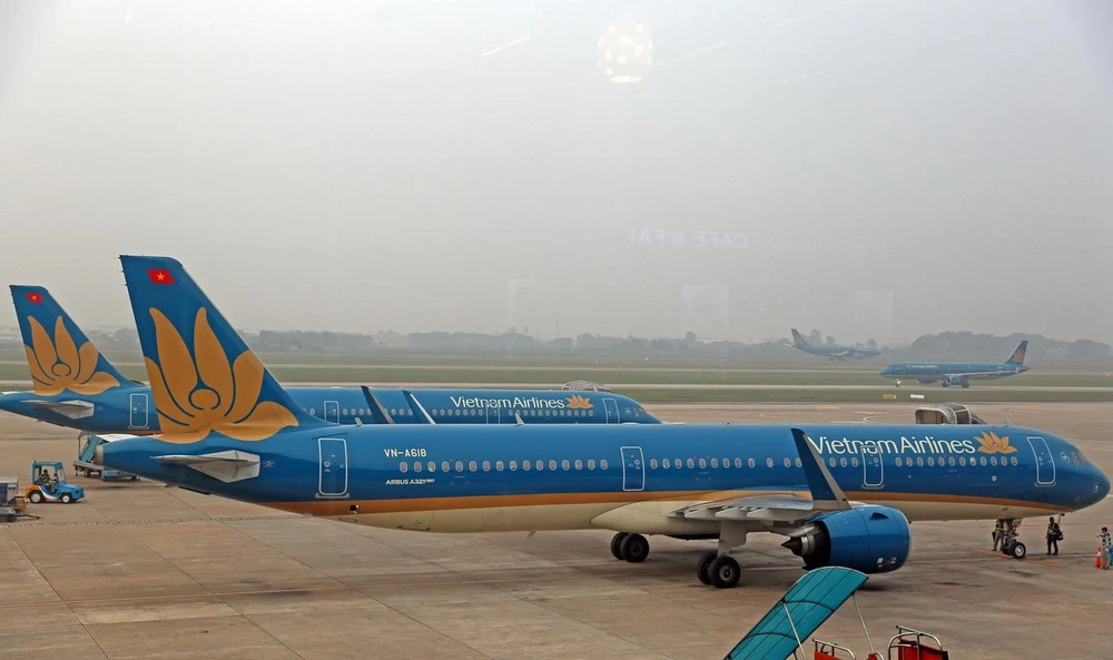 Tỷ lệ đúng giờ của Vietnam Airlines là 89,6%, đứng thứ 3 trong các hãng hàng không tại Việt Nam. (Ảnh: Huy Hùng/TTXVN)