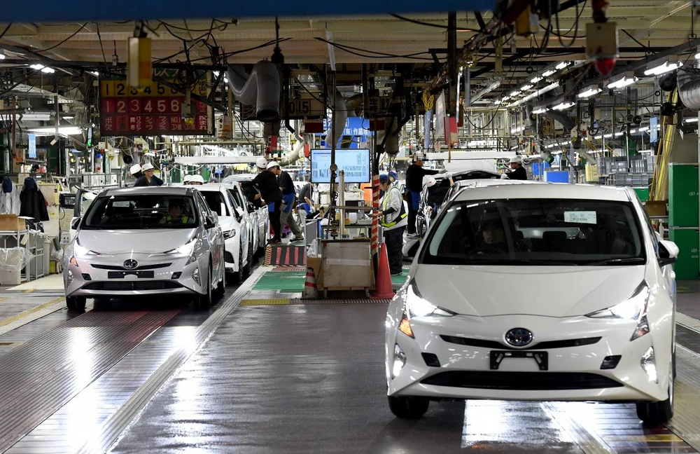 Một nhà máy sản xuất ôtô của Toyota. (Ảnh: AFP/TTXVN)