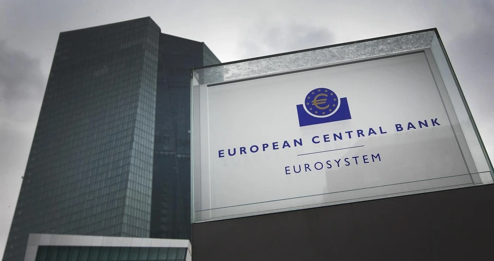 Trụ sở ECB tại Frankfurt am Main của Đức. (Ảnh: AFP/TTXVN)