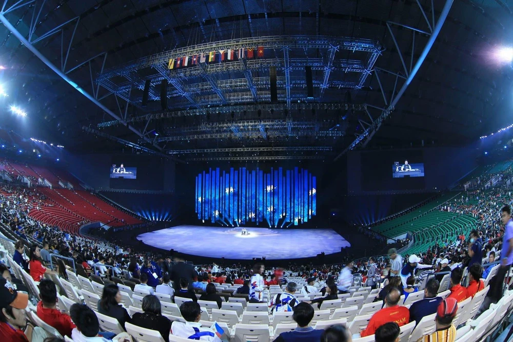 Khung cảnh bên trong Philippines Arena Complex. (Ảnh: Hoàng Linh/TTXVN)