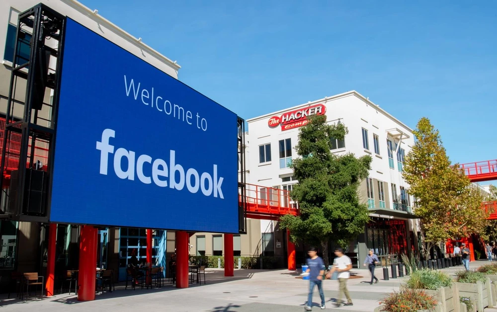 Trụ sở của Công ty Facebook Inc ở California, Mỹ. (Ảnh: AFP/TTXVN)