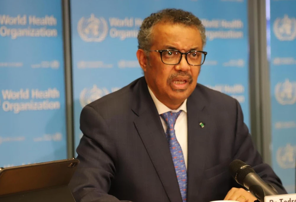 Tổng Giám đốc WHO Tedros Adhanom Ghebreyesus. (Ảnh: THX/TTXVN)