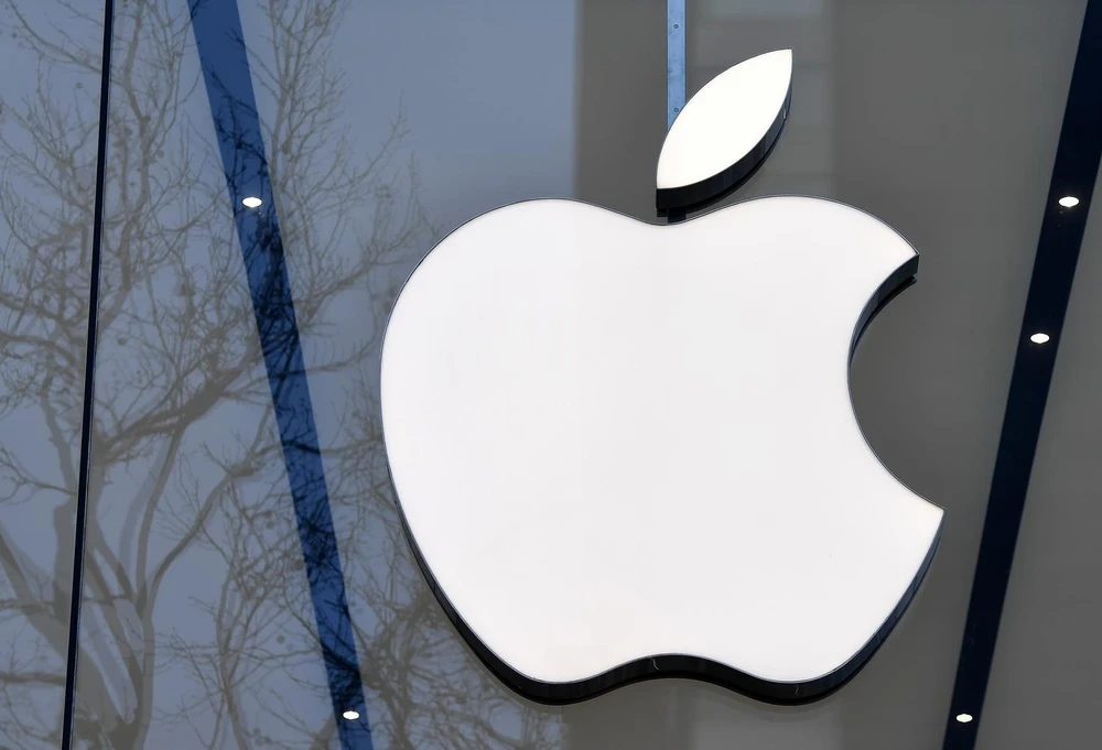 Biểu tượng Apple. (Ảnh: AFP/TTXVN)