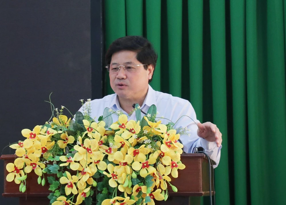 Thứ trưởng Bộ Nông nghiệp và Phát triển nông thôn Lê Quốc Doanh. (Ảnh: Nam Thái/TTXVN)