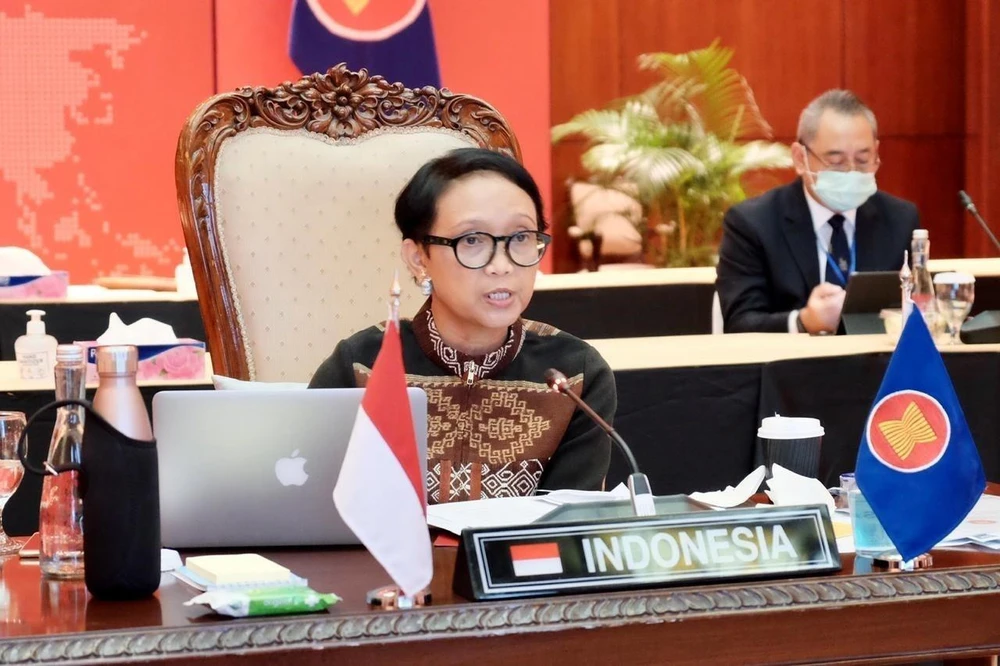 Ngoại trưởng Indonesia Retno Marsudi. (Ảnh: TTXVN phát)