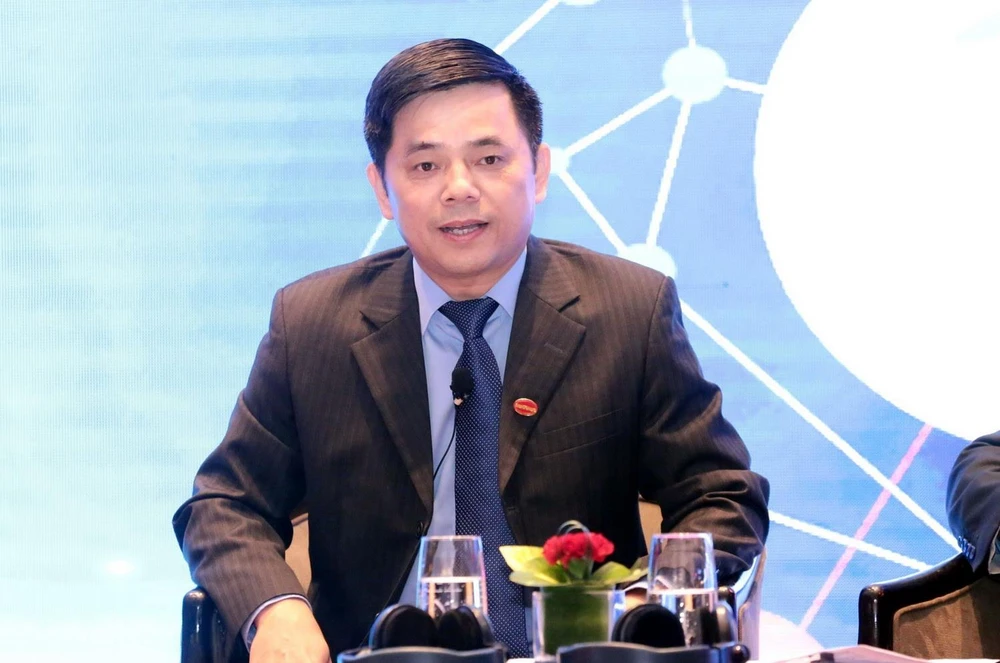 Ông Nguyễn Văn Thịnh, Phó Chủ tịch Liên minh Hợp tác xã Việt Nam phát biểu tại Diễn đàn Lao động năm 2019. (Ảnh: Anh Tuấn/TTXVN)