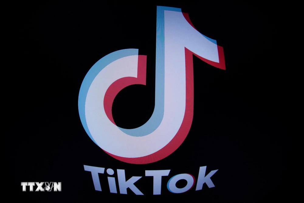 Biểu tượng mạng xã hội TikTok. (Ảnh: AFP/TTXVN)