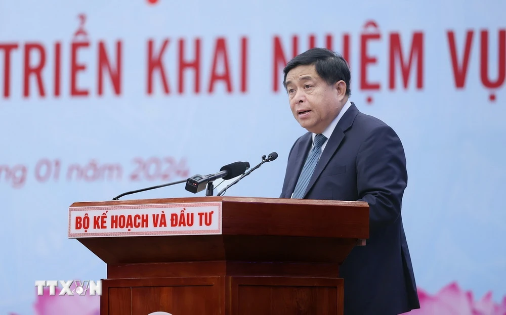 Bộ trưởng Bộ Kế hoạch và Đầu tư Nguyễn Chí Dũng. (Ảnh: Dương Giang/TTXVN)