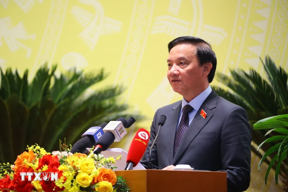 Phó Chủ tịch Quốc hội Nguyễn Khắc Định. (Ảnh: Văn Điệp/TTXVN)