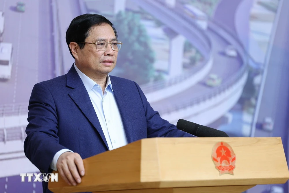 Thủ tướng Phạm Minh Chính, Trưởng Ban Chỉ đạo Phòng thủ Dân sự Quốc gia. (Ảnh: Dương Giang/TTXVN)