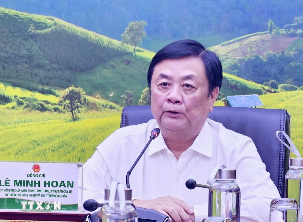 Bộ trưởng Bộ Nông nghiệp và Phát triển Nông thôn Lê Minh Hoan. (Ảnh: TTXVN phát)