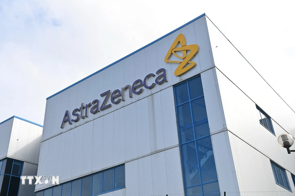 Văn phòng Hãng dược AstraZeneca tại Macclesfield, Cheshire, Anh. (Ảnh: AFP/TTXVN)