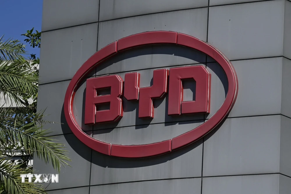 Trụ sở hãng sản xuất xe điện BYD ở tỉnh Quảng Đông, Trung Quốc. Ảnh: AFP/TTXVN