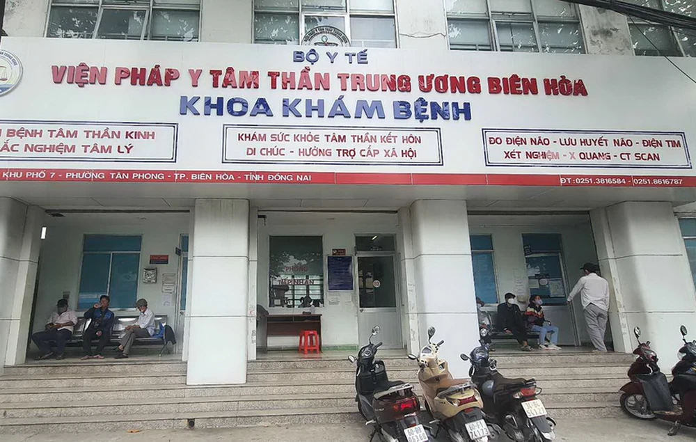 Khoa khám bệnh của Viện Pháp y Tâm thần Trung ương Biên Hòa. (Nguồn: Viện Pháp y Tâm thần Trung ương Biên Hòa)