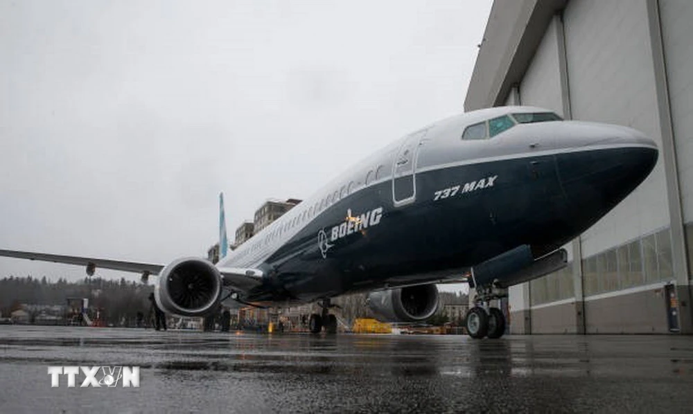 Máy bay 737 MAX 9 tại nhà máy của Boeing ở Renton, Washington, Mỹ. (Ảnh: Getty Images/TTXVN)