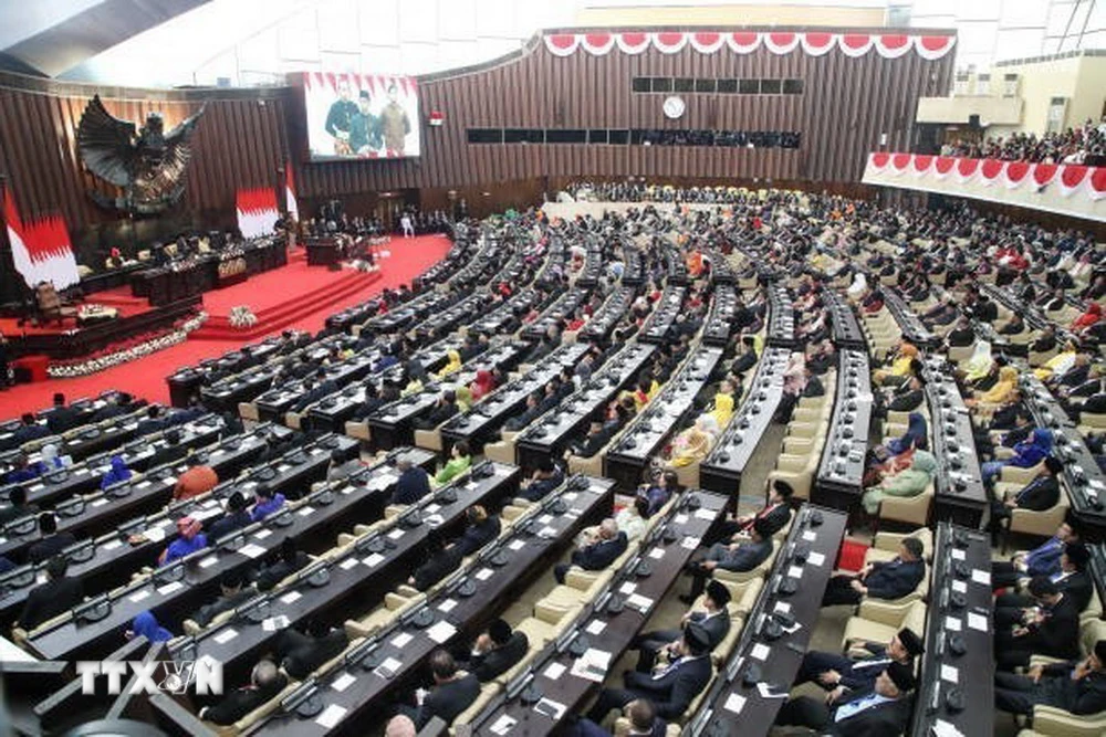 Toàn cảnh phiên họp Quốc hội Indonesia tại Jakarta. (Ảnh: Getty Images/TTXVN)