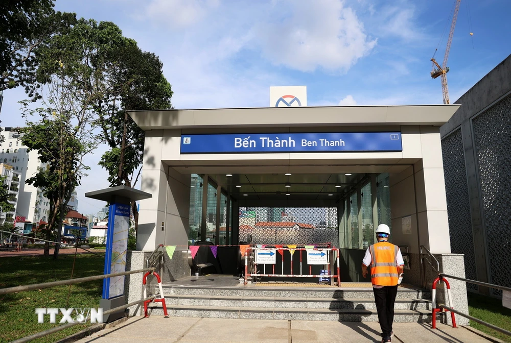 TP Hồ Chí Minh: Ga ngầm lớn nhất tuyến metro số 1 sẵn sàng vận hành