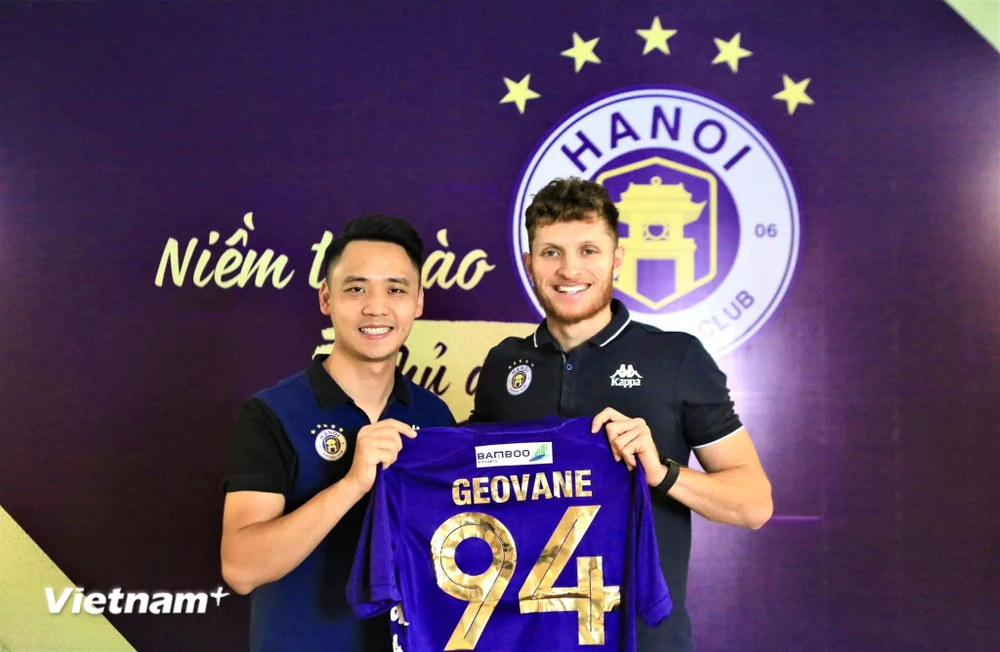 Geovane Magno nhận mức lương cao bậc nhất lịch sử V-League khi tới Hà Nội FC. (Ảnh: CTV/Vietnam+) 