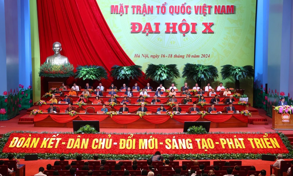 Đại hội đại biểu toàn quốc Mặt trận Tổ quốc Việt Nam lần thứ X, nhiệm kỳ 2024-2029.