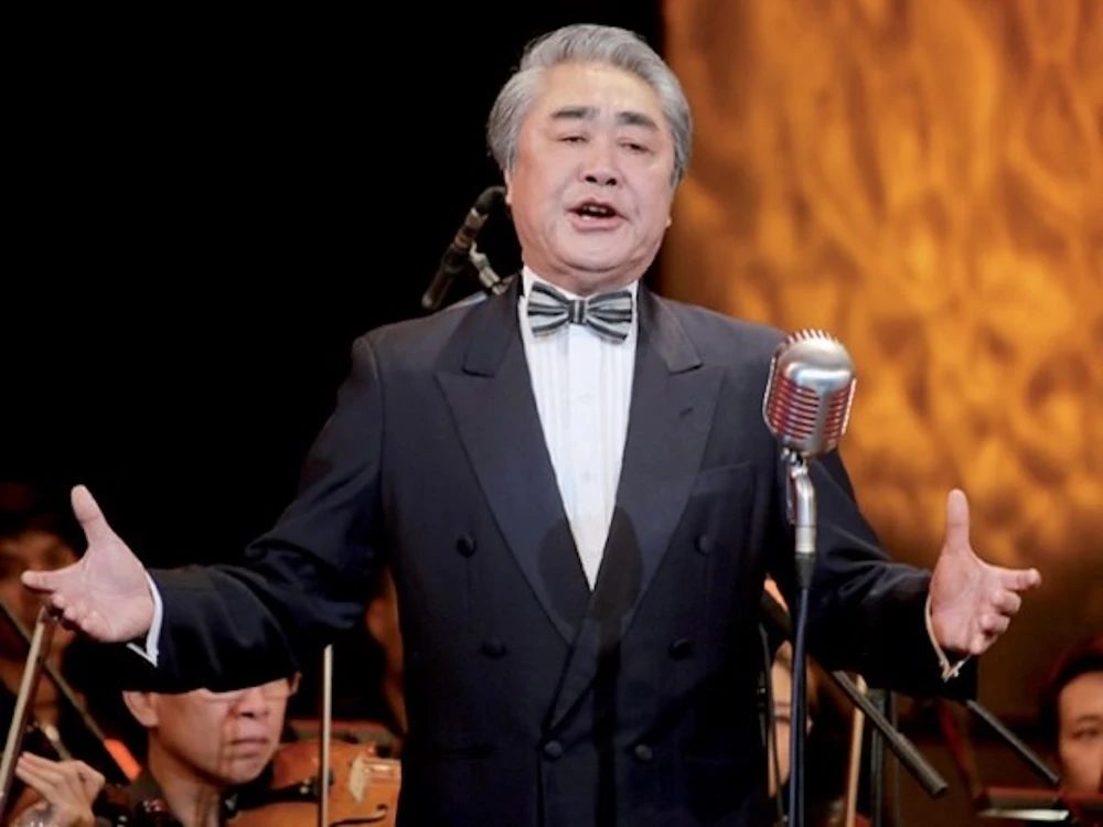Nghệ sỹ nhân dân Quang Thọ sẽ thể hiện ca khúc bằng tiếng Triều Tiên trong chương trình nghệ thuật chào mừng Chủ tịch Triều Tiên Kim Jong-un. (Ảnh: CTV)