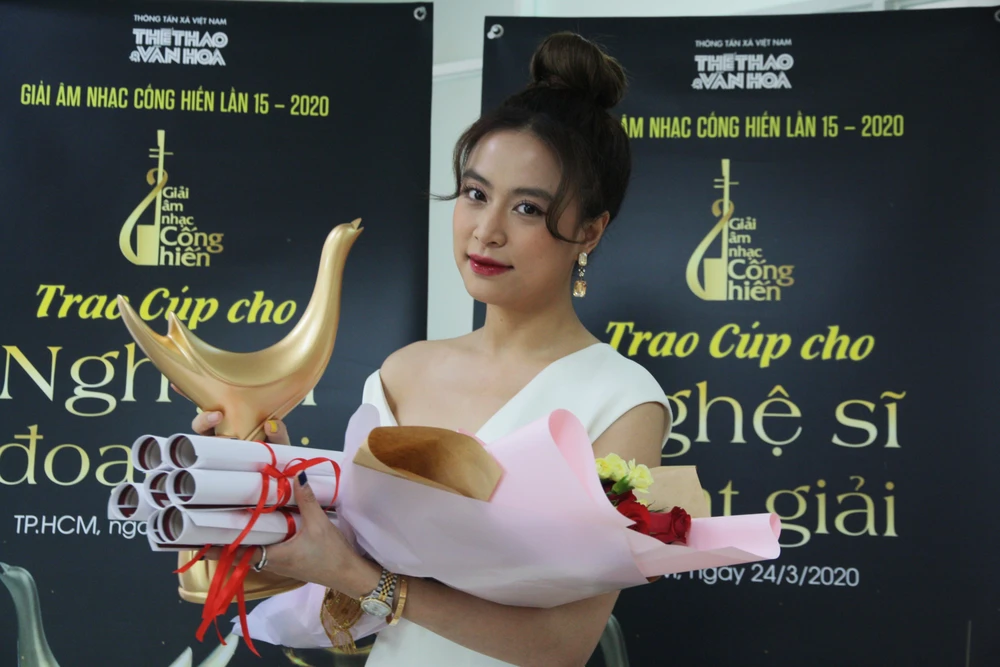 Hoàng Thùy Linh giành bốn giải thưởng tại Giải Âm nhạc Cống hiến lần thứ 15. (Ảnh: BTC)