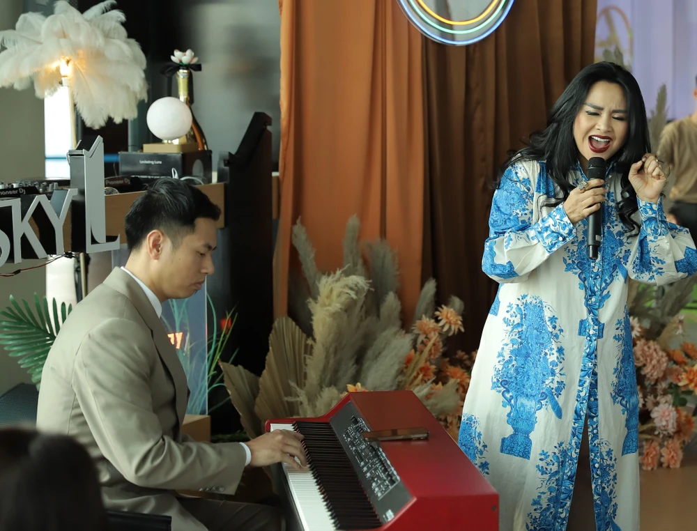Ca sỹ Thanh Lam sẽ hát lại ca khúc hit của các nghệ sỹ trẻ. (Ảnh: PV/Vietnam+)