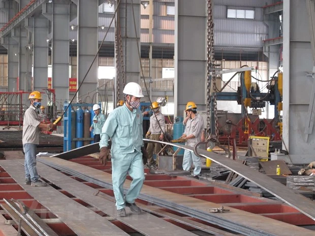Nhiều ngành hàng xuất khẩu của Việt Nam, như sắt thép sẽ chịu tác động bởi cơ chế điều chỉnh biên giới carbon. (Ảnh: Đức Duy/Vietnam+)