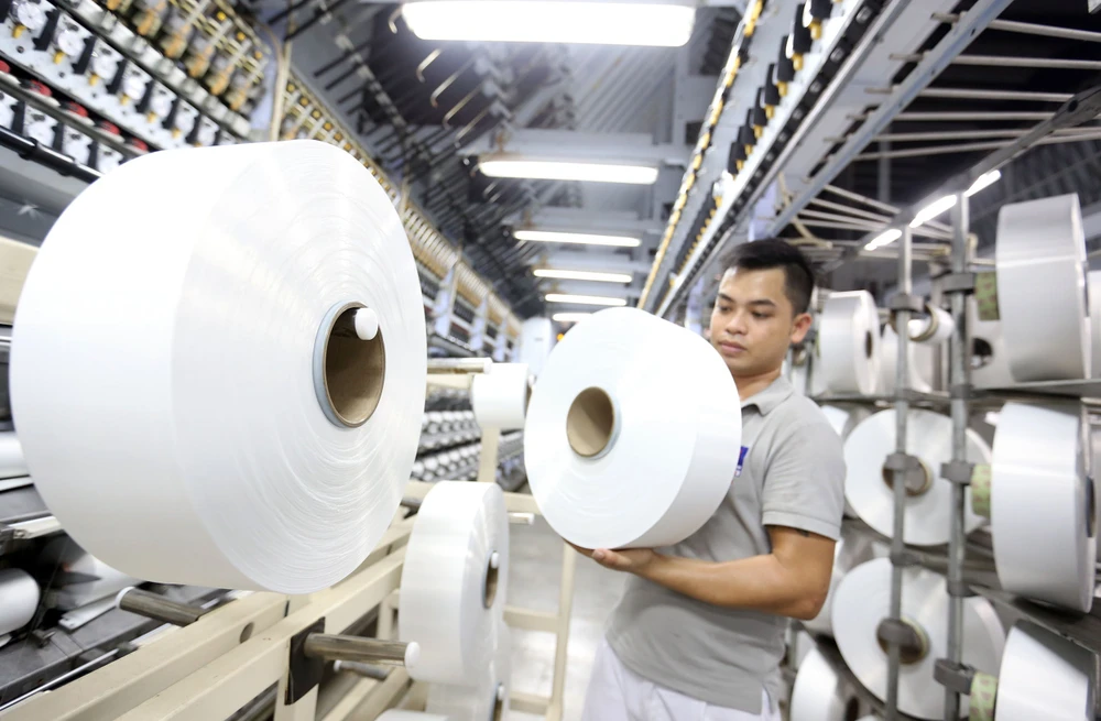 Doanh nghiệp sản xuất sợi của Việt Nam. (Ảnh: TTXVN)