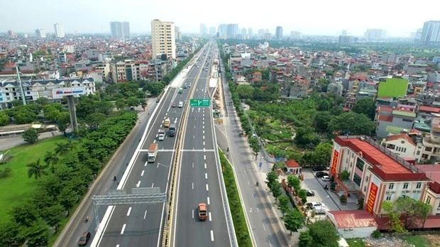 Một tuyến đường vành đai của Hà Nội góp phần giảm ùn tắc giao thông trong nội đô. (Ảnh: PV/Vietnam+)