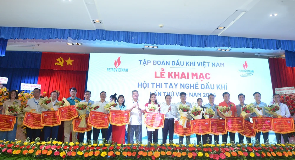 Khai mạc Hội thi tay nghề Dầu khí lần thứ VIII. (Ảnh: PV/Vietnam+)